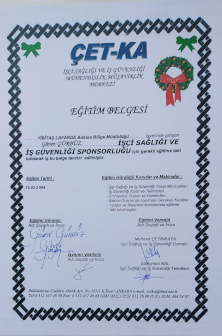ÇETKA - İSG Eğitim